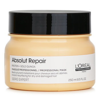 LOreal (NB-CN) Professionnel Serie Expert - Absolut Repair Gold Quinoa + Protein Instant Resurfacing Mask (For Dry and Damaged Hair)